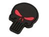 Deploy Deploy PVC Naszywka Black Skull (Czarna czaszka)