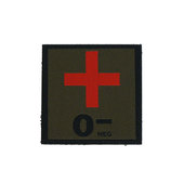 Black Trident Blood Type Patch 0neg