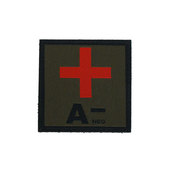 Black Trident Blood Type Patch Aneg