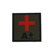 Black Trident Blood Type Patch Apos