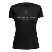 Zen-Warrior Courage is Facing Shirt Ladies